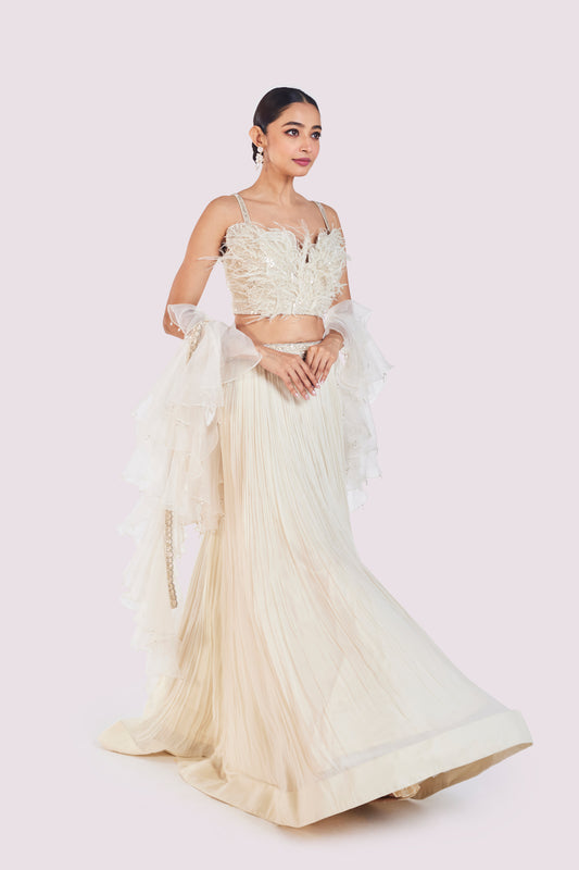 Downy Ruffle Lehenga