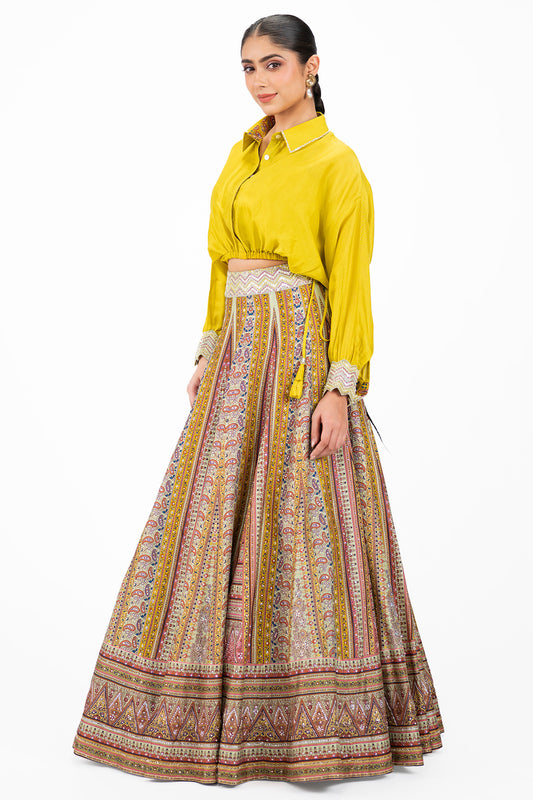 Silk Baggy Lehenga
