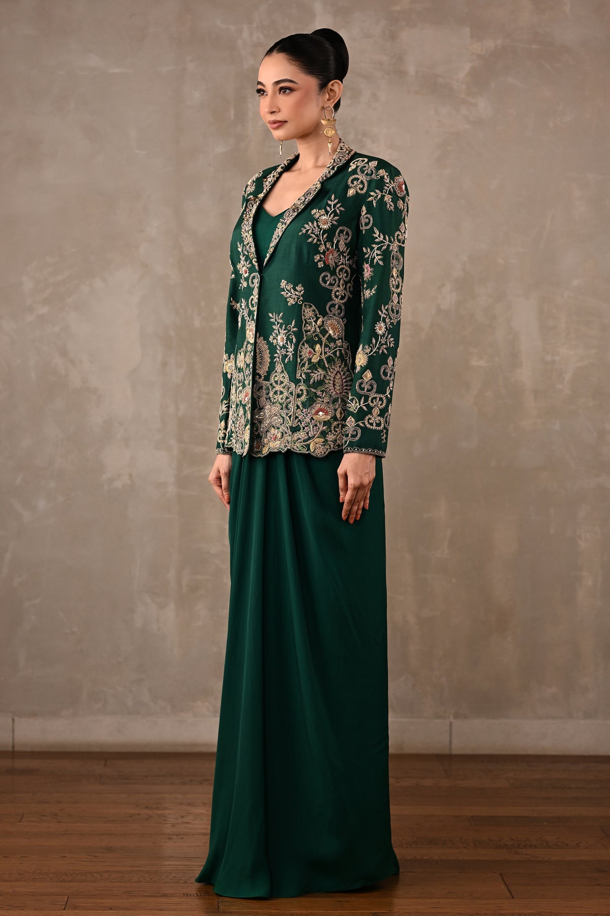 Zardosi Embroidered Jacket Set