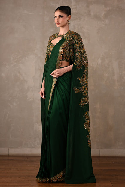 Regal Draped Saree Set