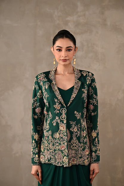 Zardosi Embroidered Jacket Set