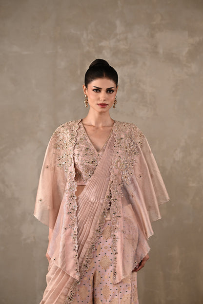 Opulent Drape Saree Set