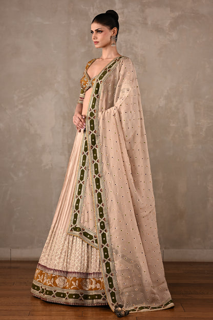 Embroidered Silk Lehenga Set