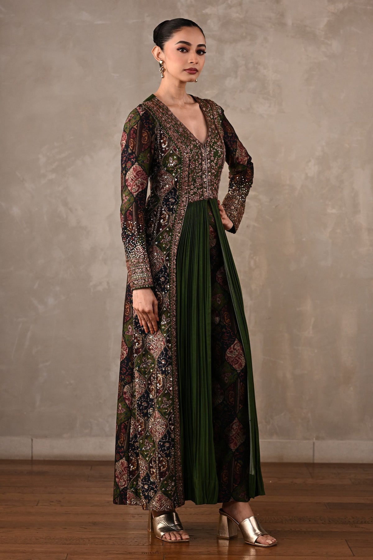Patchwork-Inspired Embroidered Co-ord Set