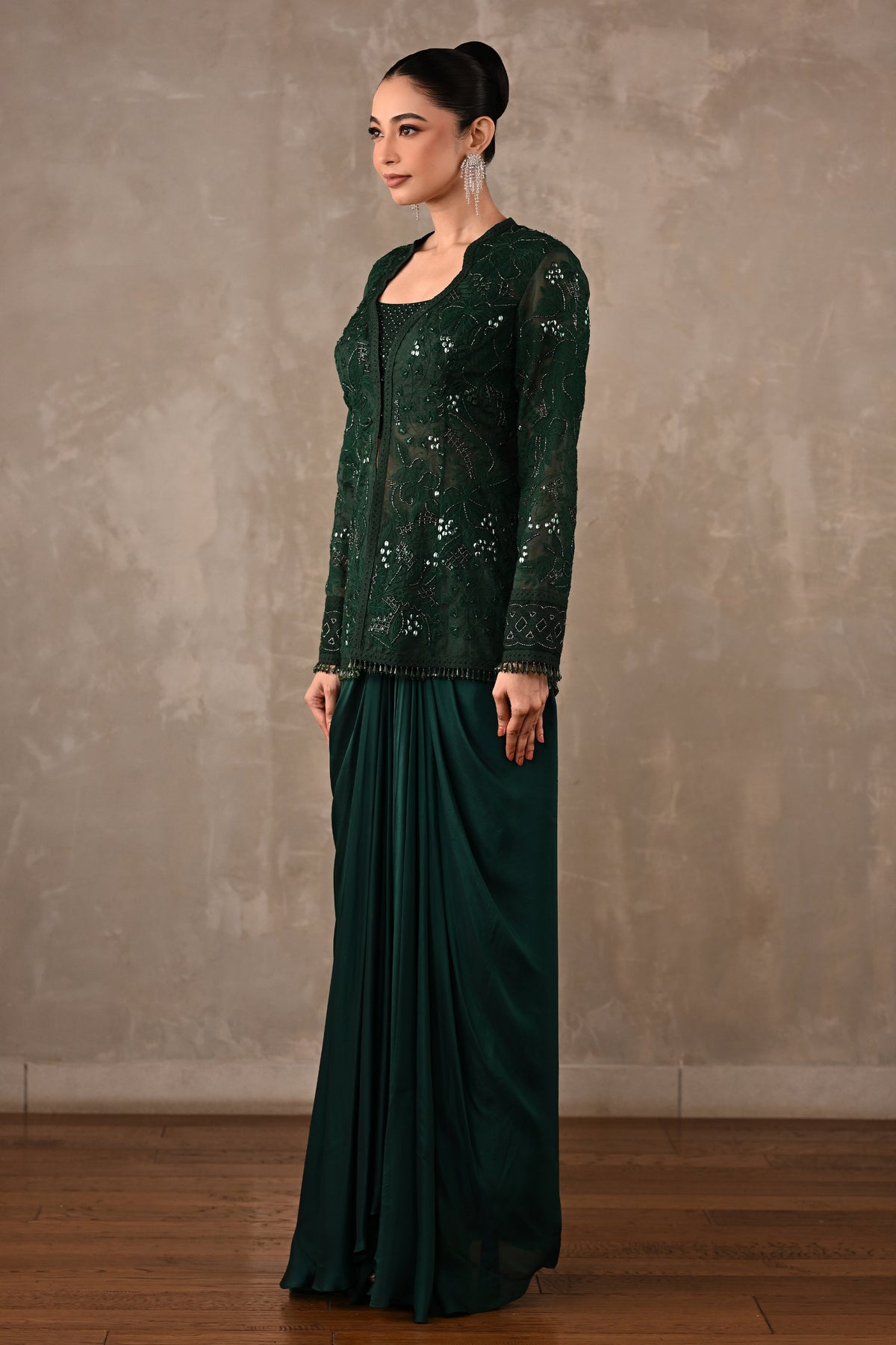 Embroidered Jacket Co-ord Set