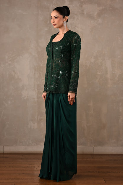Embroidered Jacket Co-ord Set