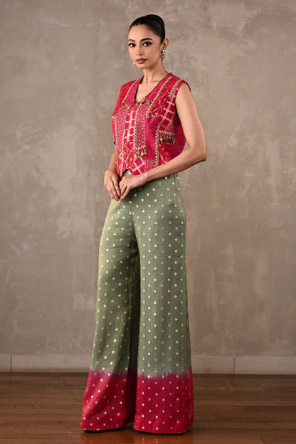 Embellished Tissue Silk Co-Ord Set