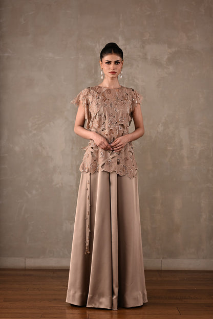 Floral Appliqué Cutwork Co-ord Set