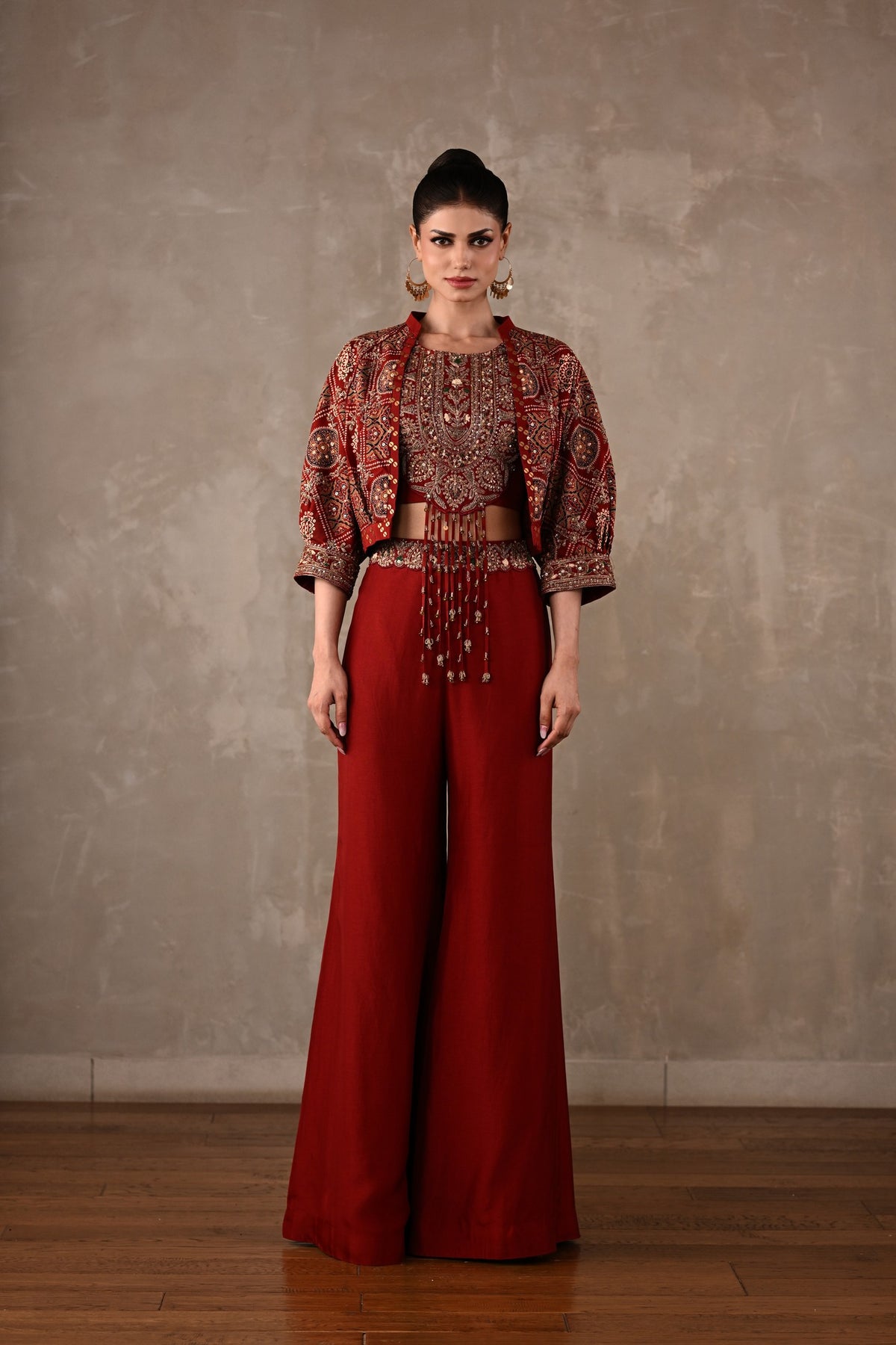 Embellished Printed Bomber Co-ord Set