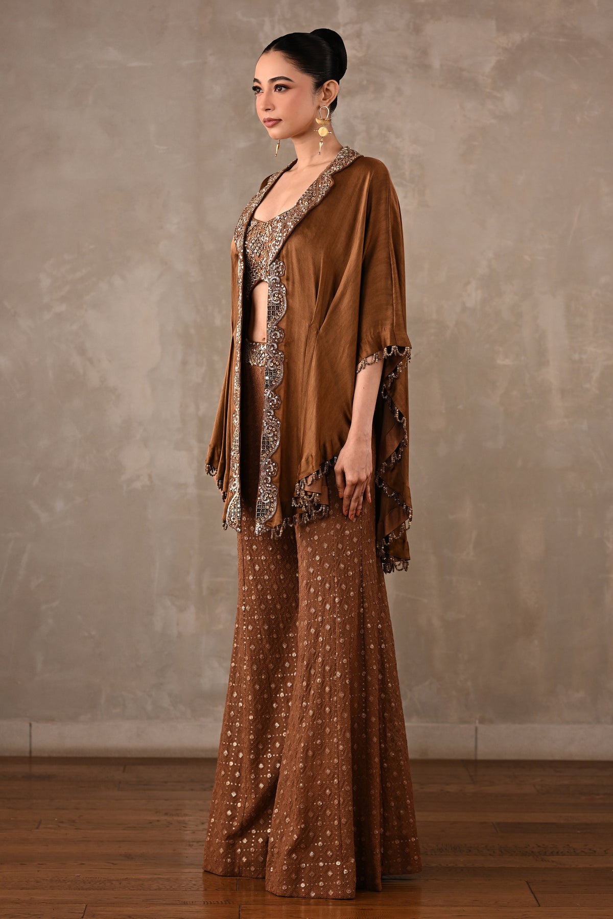 Scalloped Cape Co-ord Set