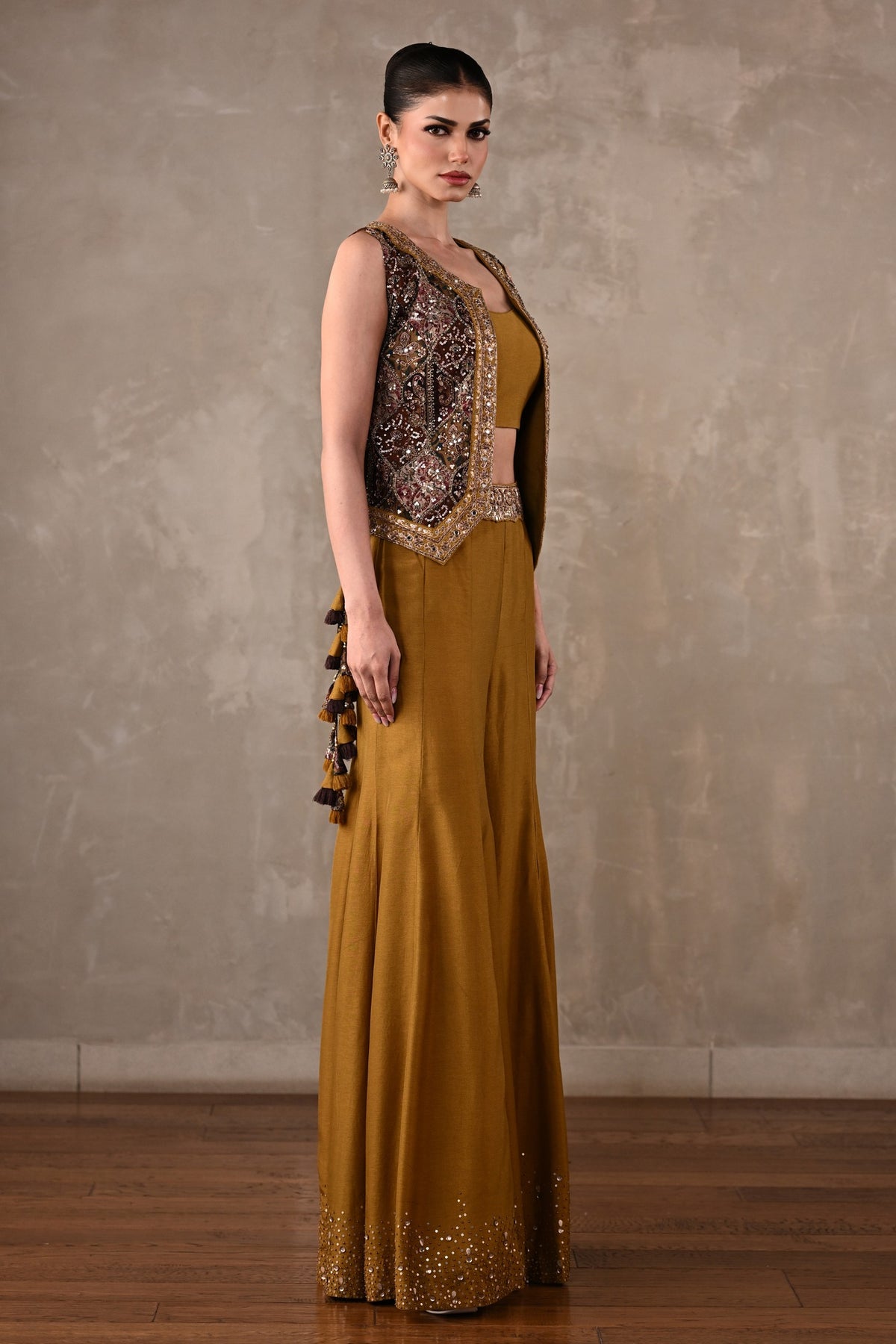 Embellished Silk Co-Ord Set