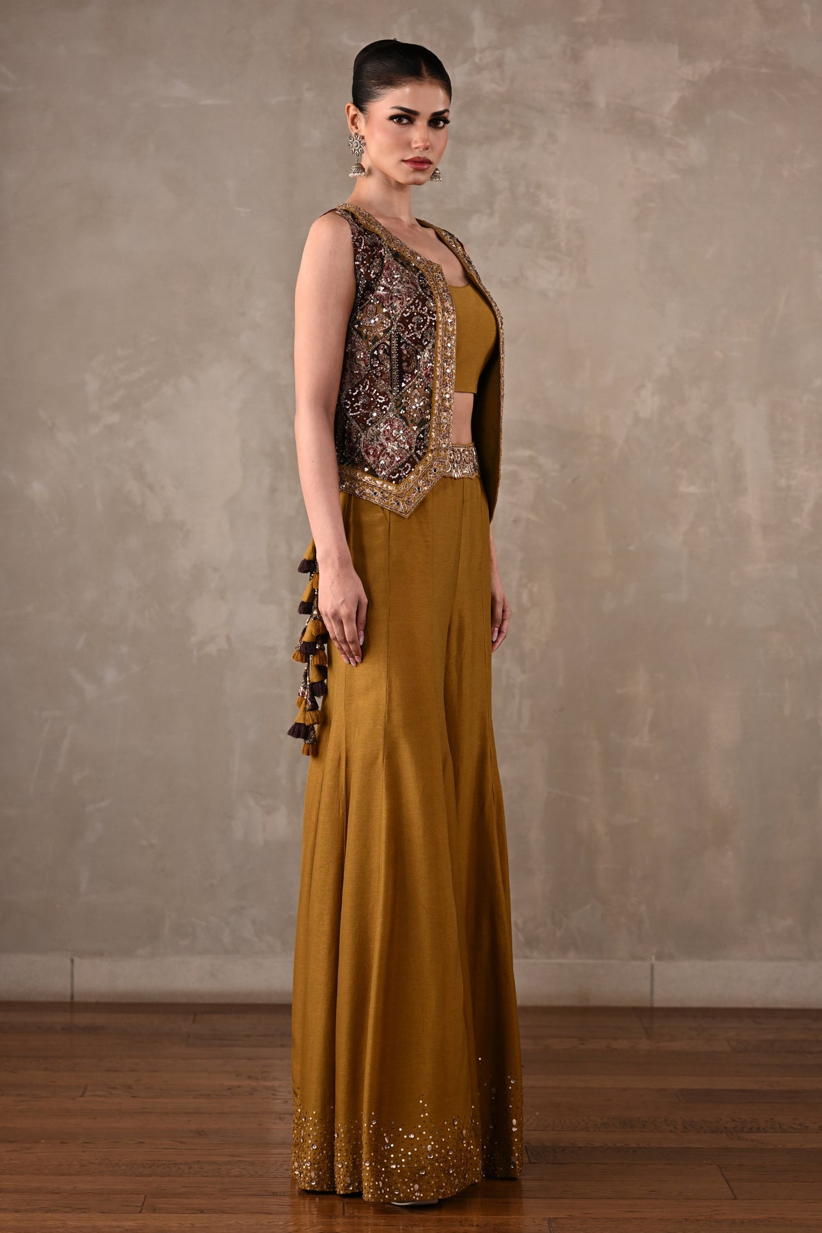 Embellished Silk Co-Ord Set