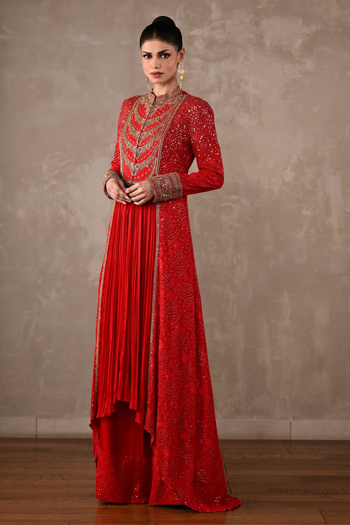 Chikankari Front-Slit Tunic Set