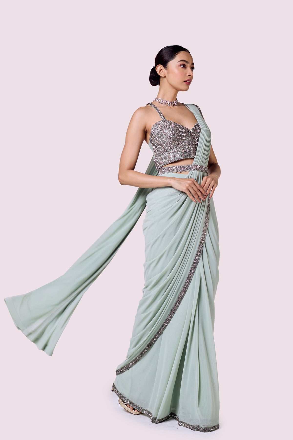 Bustier Drape Saree