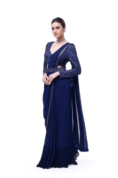 Embellished Drape Saree