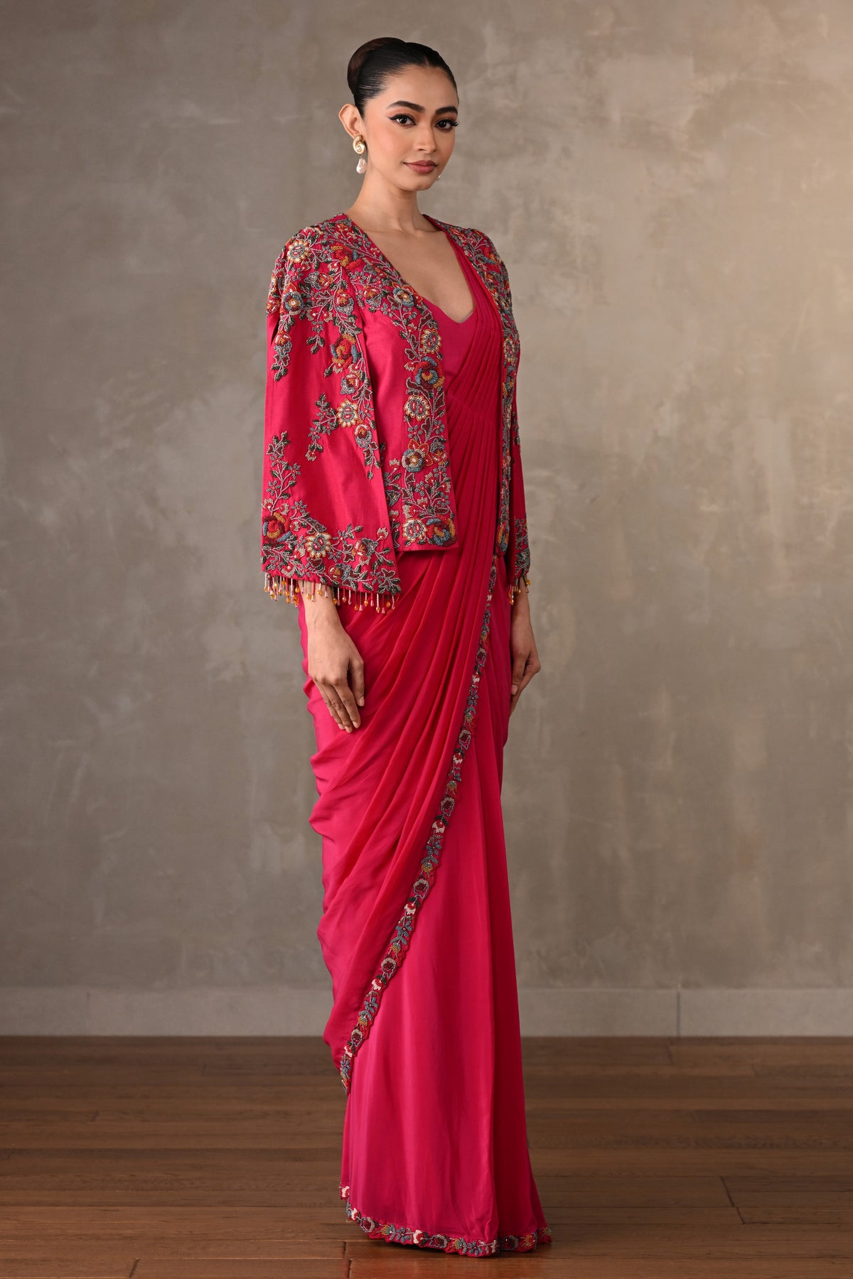 Enchanted Bloom Drape Saree