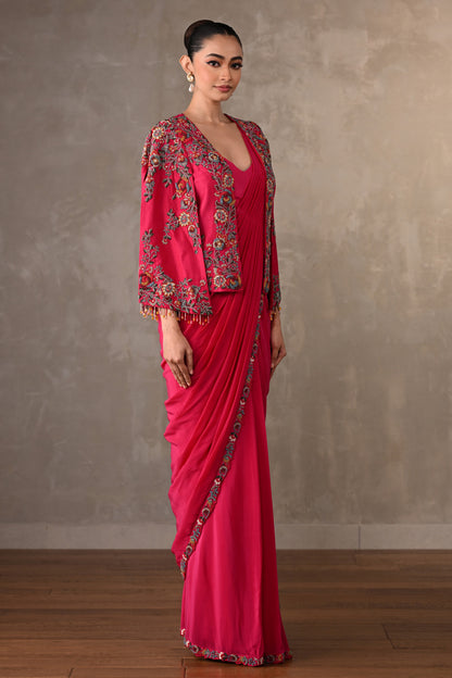 Enchanted Bloom Drape Saree