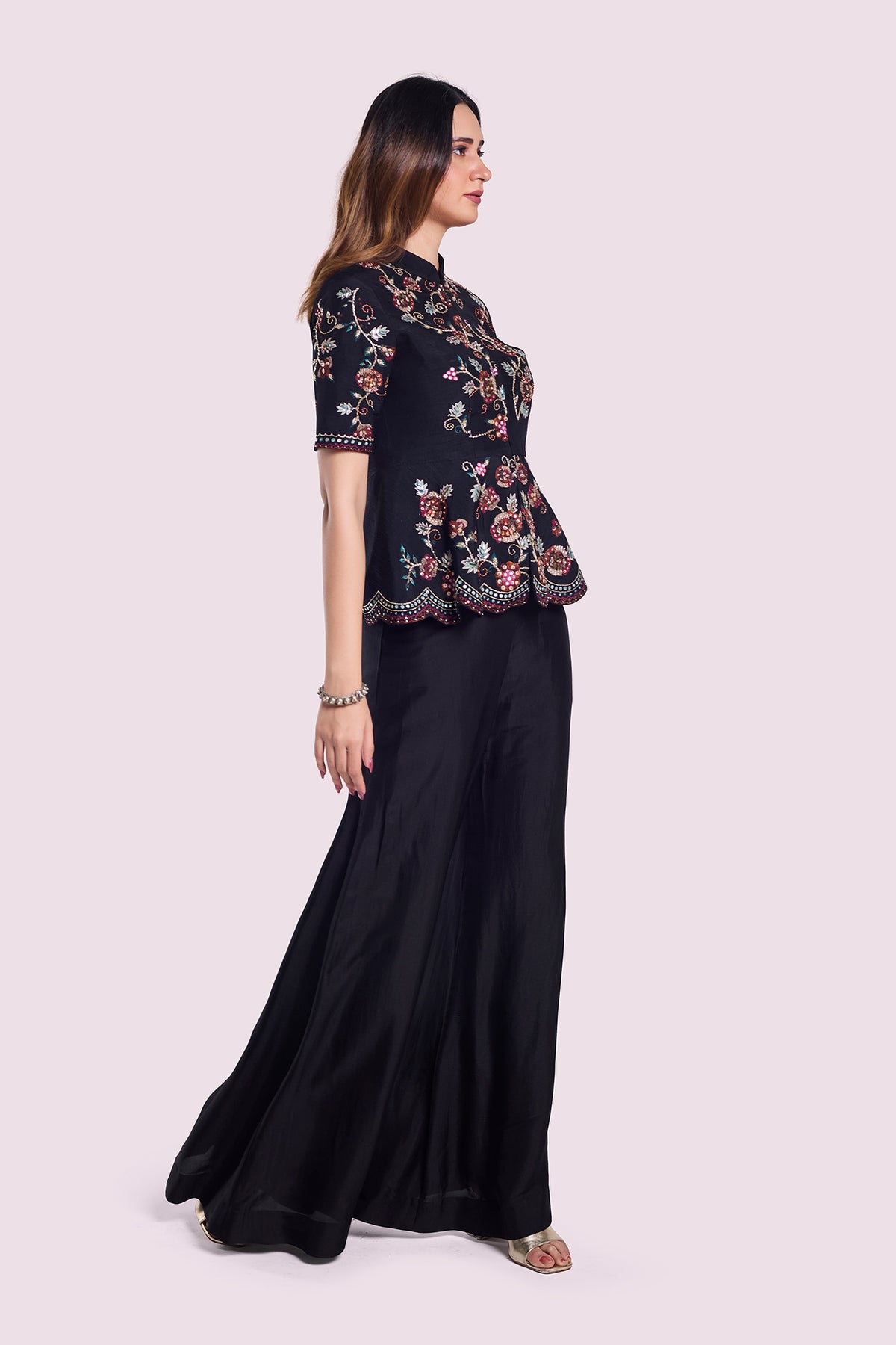 Swarovski encrusted Silk Co-ord