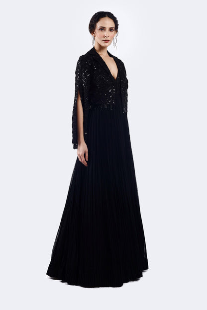 Gown With Cape Jacket