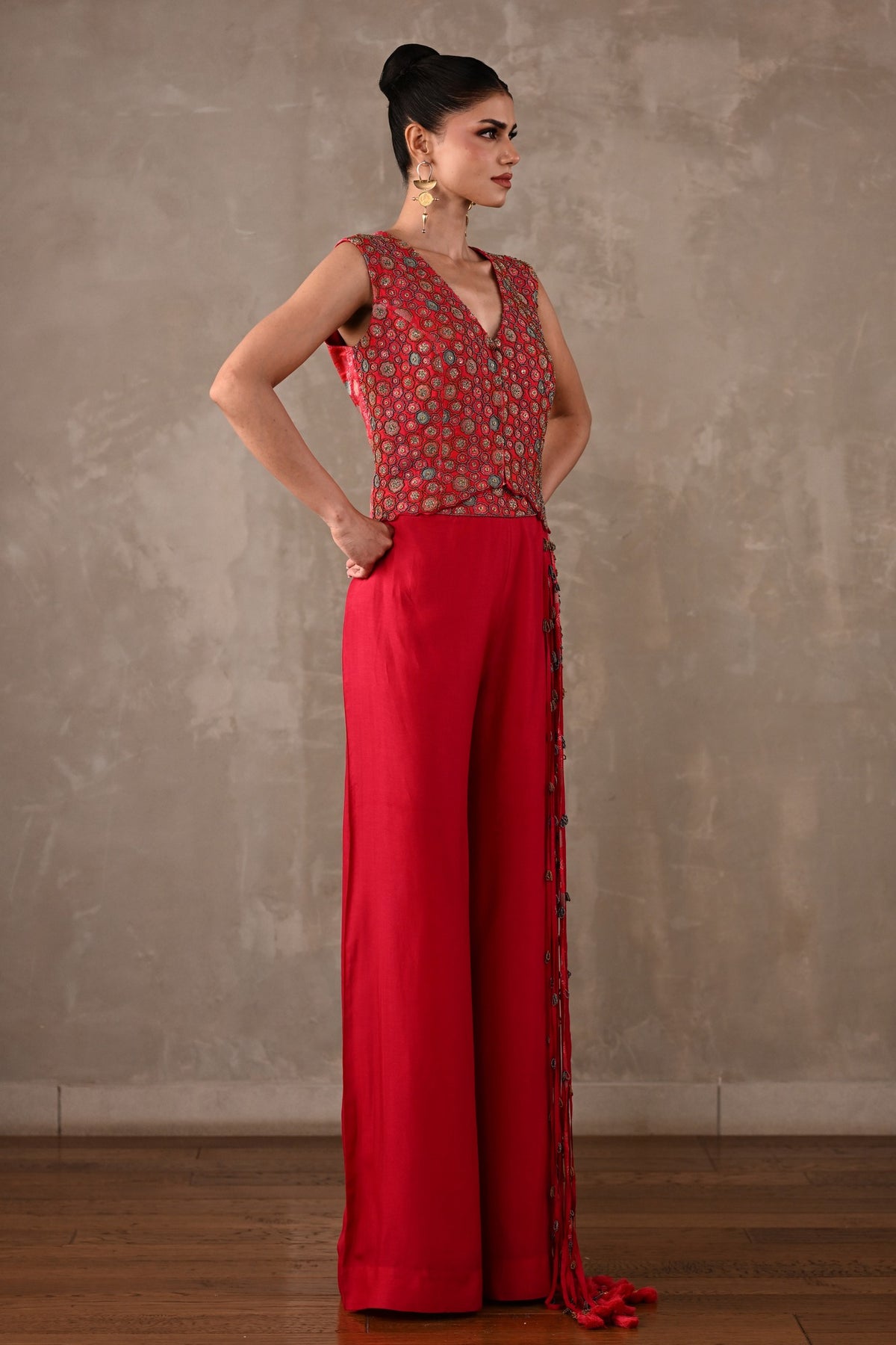 Cluster Floral Silk Co-ord Set