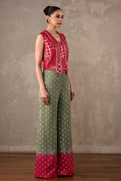 Embellished Tissue Silk Co-Ord Set