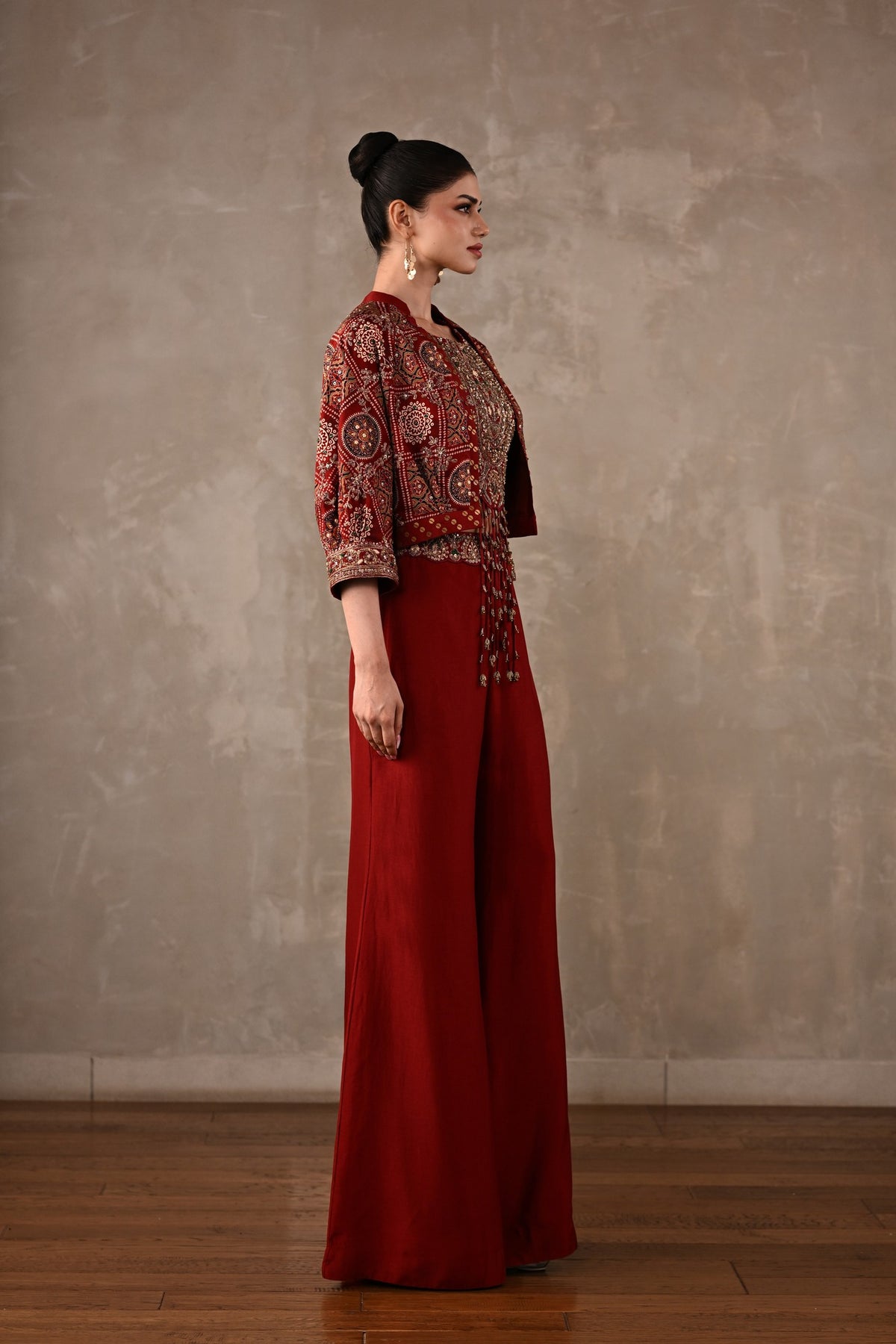 Embellished Printed Bomber Co-ord Set