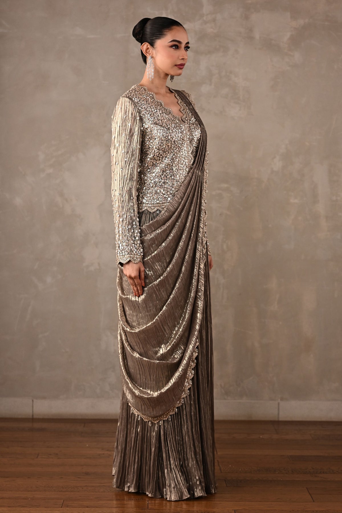 Starlight Drape Saree Set