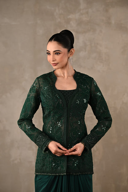 Embroidered Jacket Co-ord Set