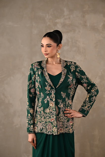 Zardosi Embroidered Jacket Set