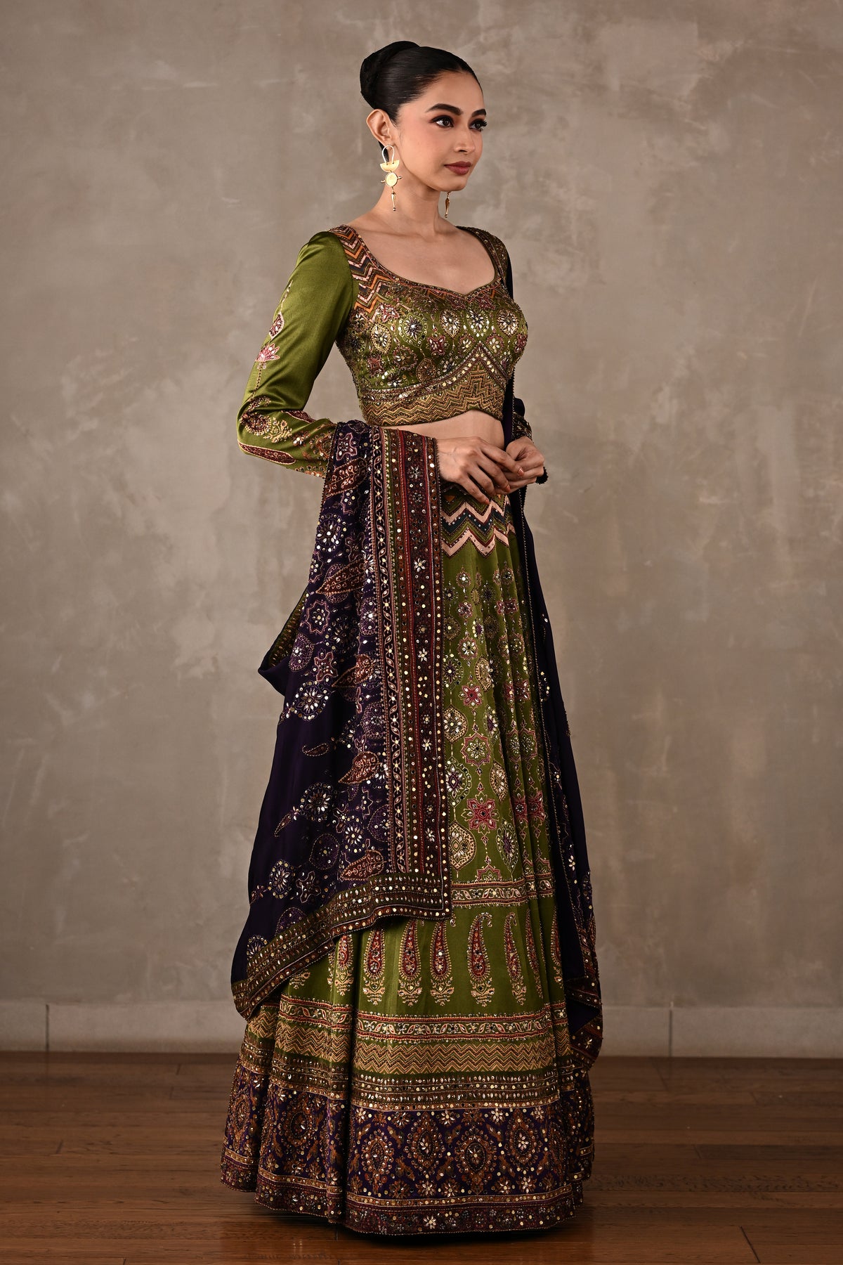 Royal Ajrakh Lehenga Set