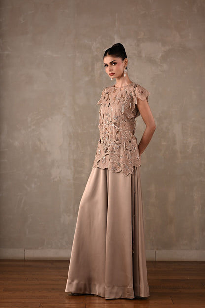 Floral Appliqué Cutwork Co-ord Set