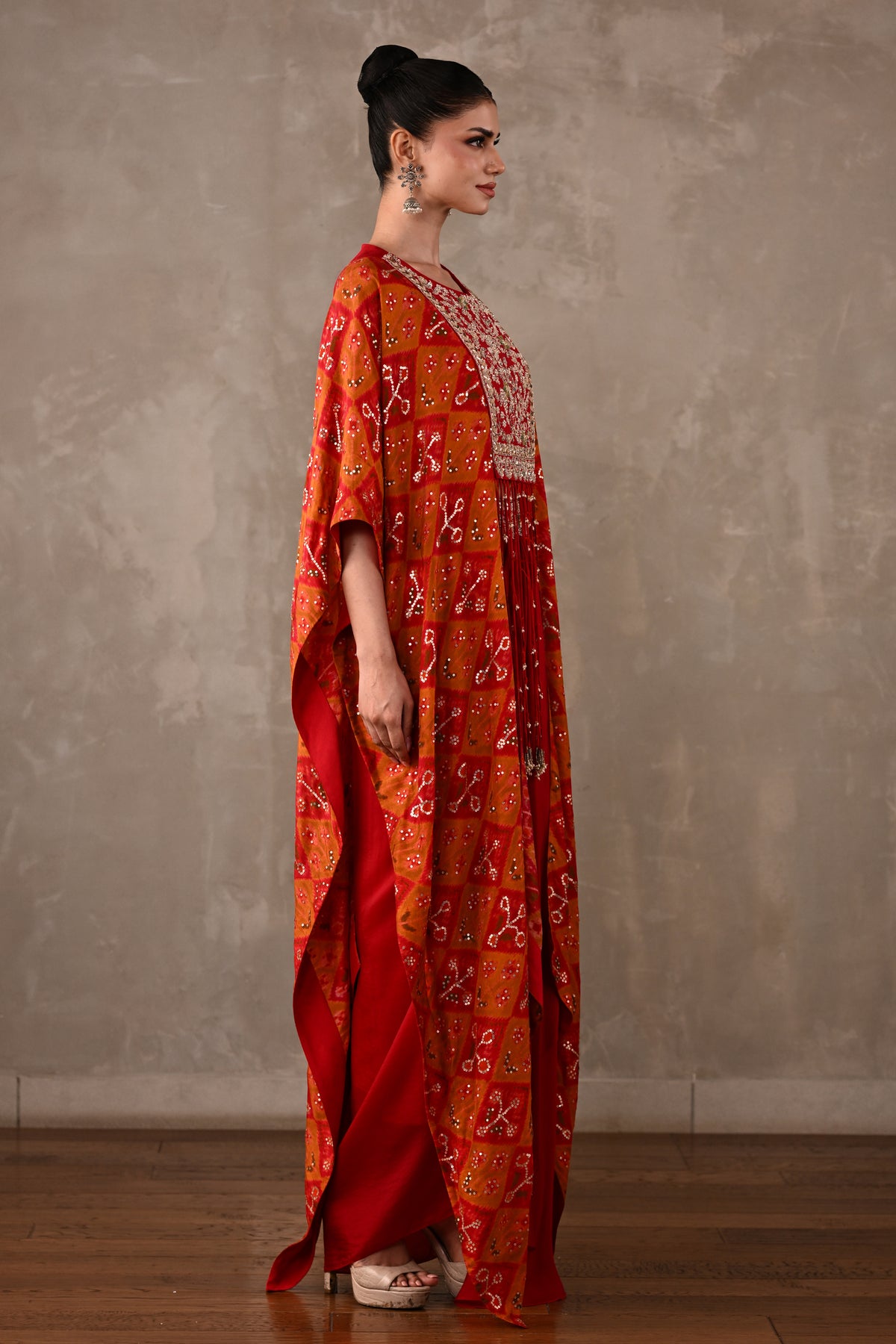 Pochampally Cape-Top & Drape Skirt Set