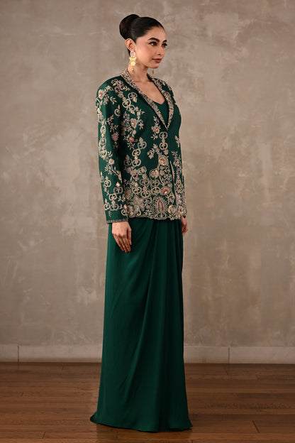 Zardosi Embroidered Jacket Set