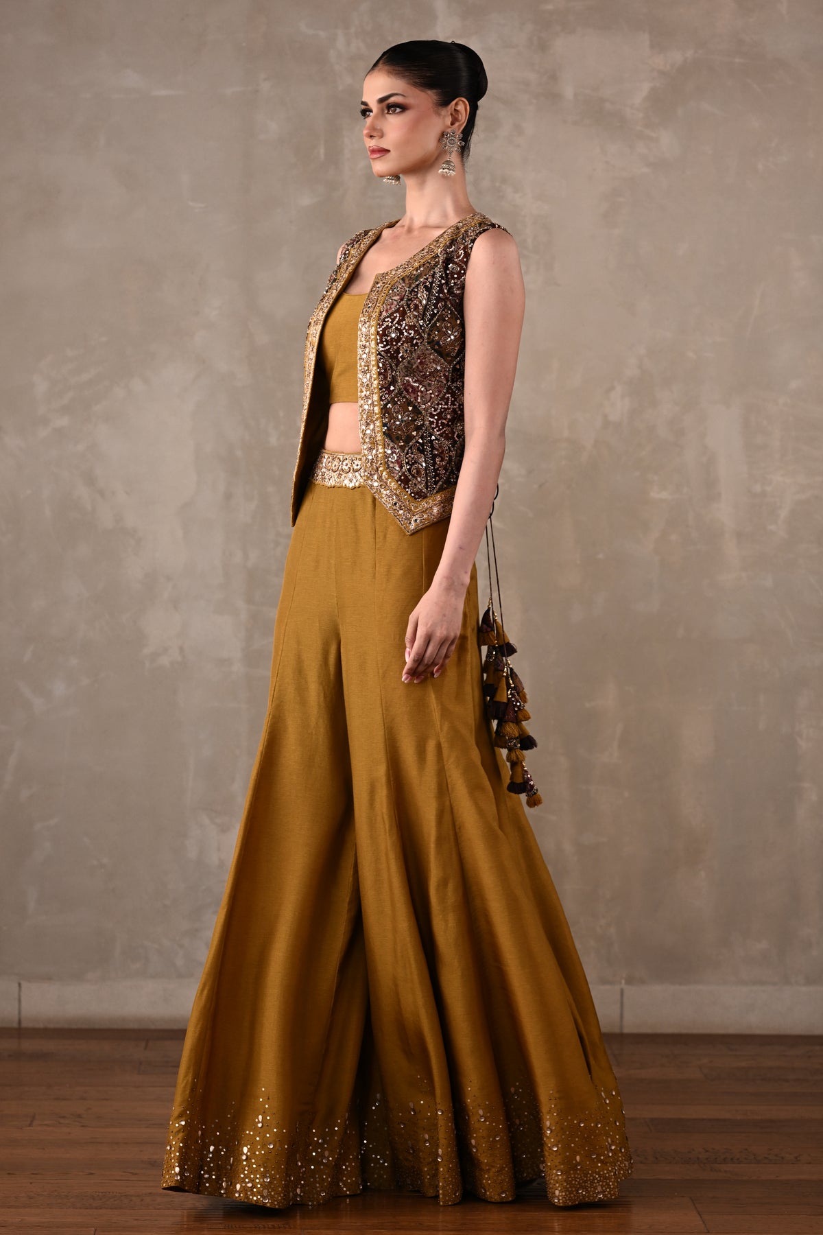 Embellished Silk Co-Ord Set