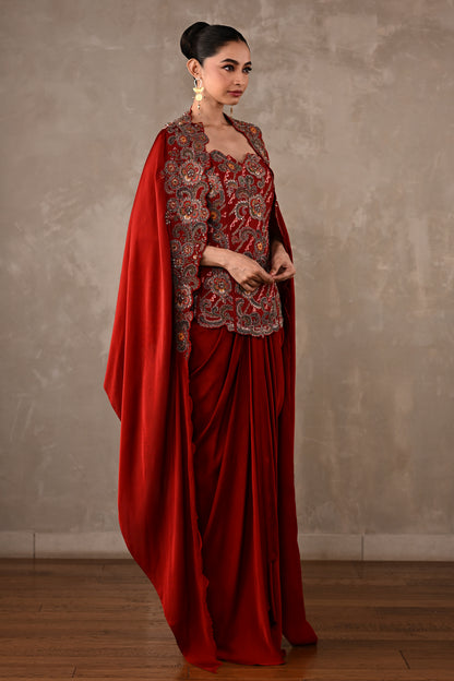 Zardosi Corset Skirt Ensemble