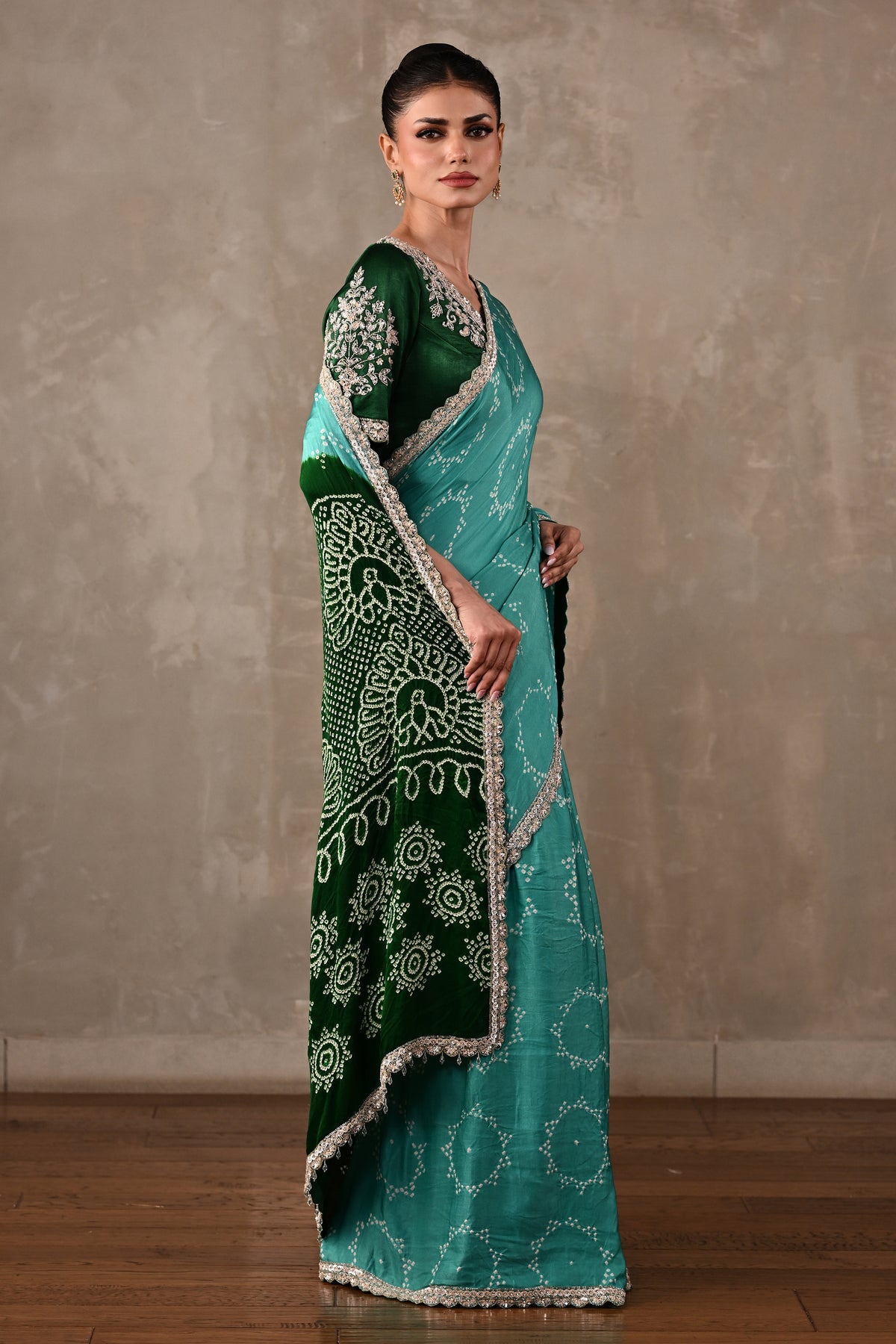 Bandhani Saree Set