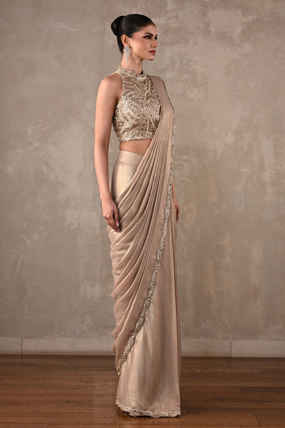 Moonlit Drape Saree Set