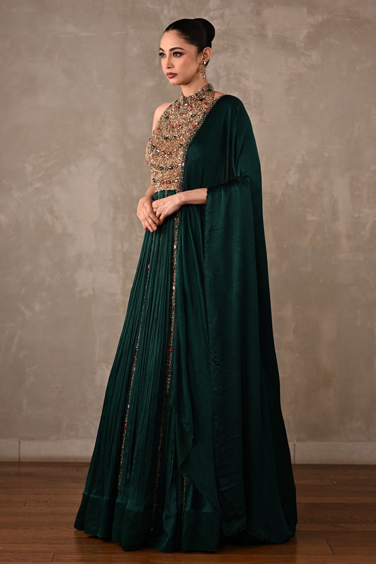 Bejewelled Gown Set