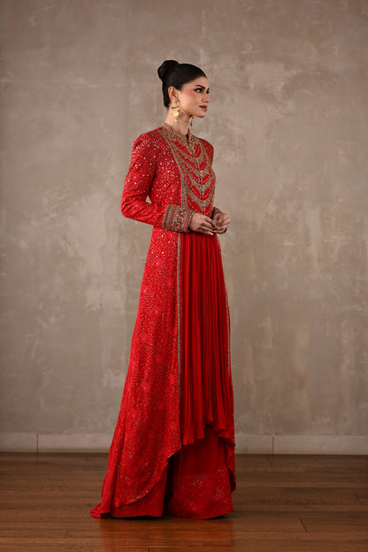 Chikankari Front-Slit Tunic Set
