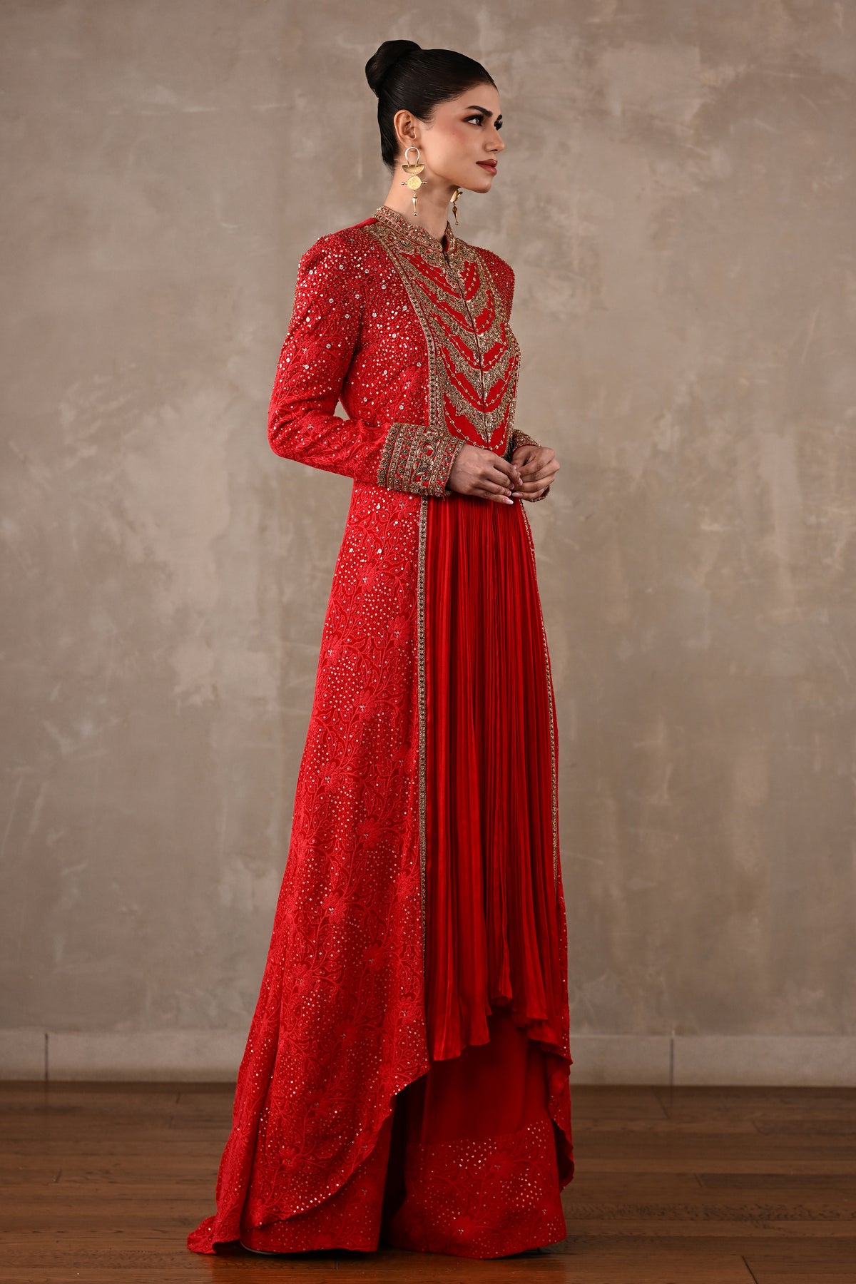 Chikankari Front-Slit Tunic Set