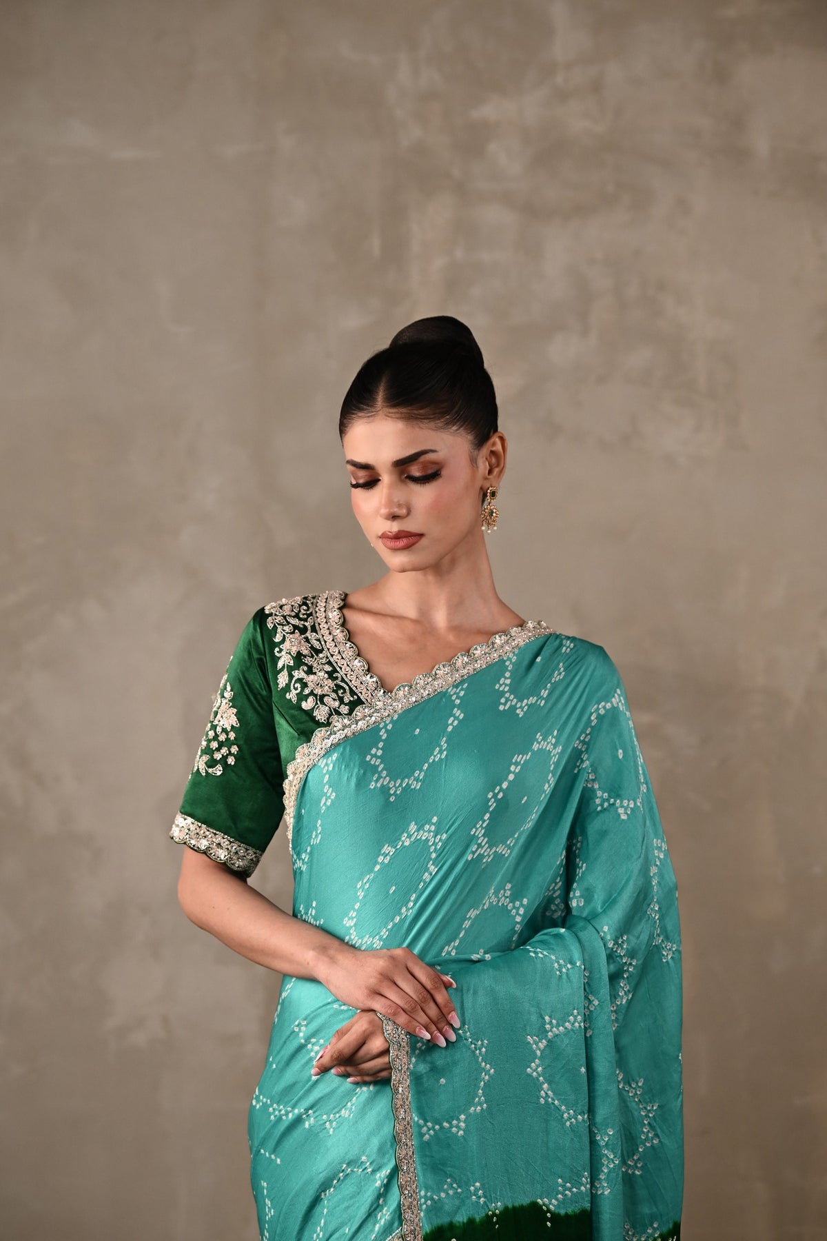 Bandhani Saree Set