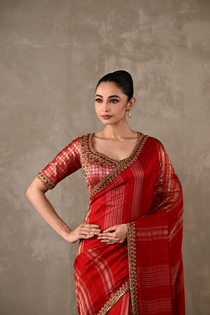 Banarasi Silk Saree Set