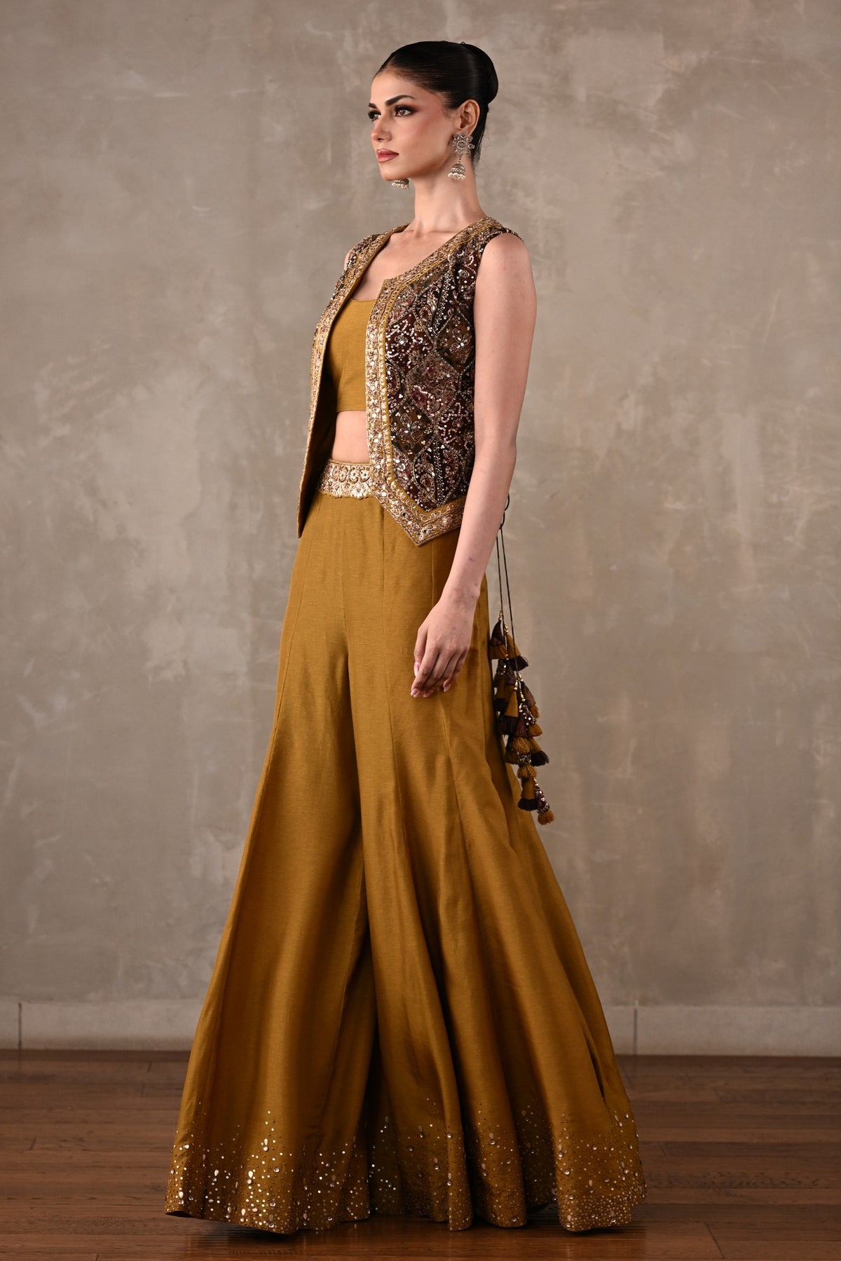 Embellished Silk Co-Ord Set