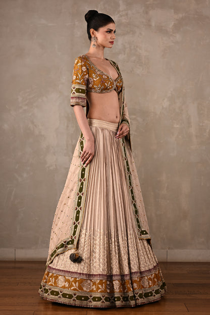Embroidered Silk Lehenga Set