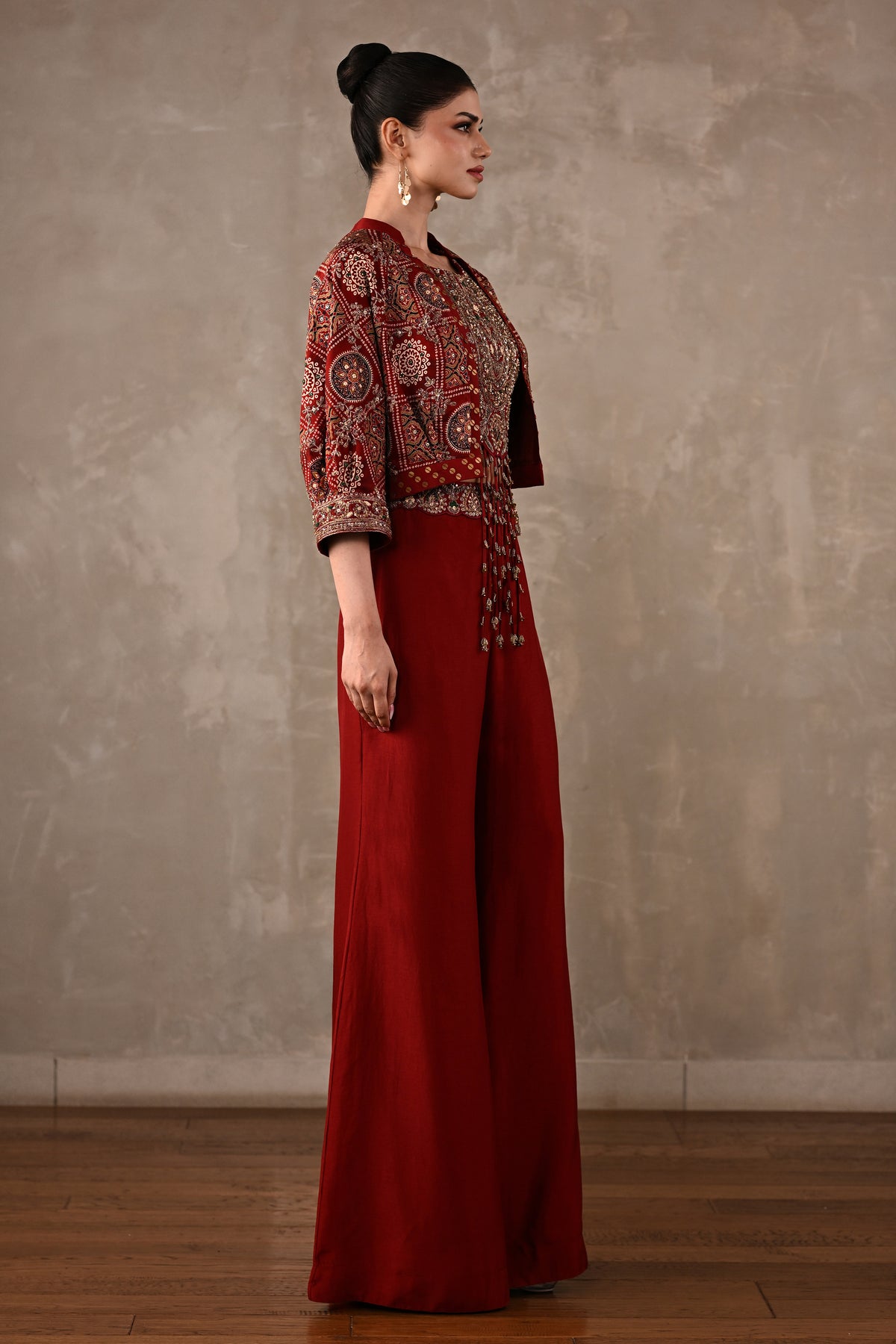 Embellished Printed Bomber Co-ord Set