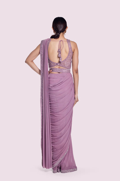 Minimal Embellished Drape Saree