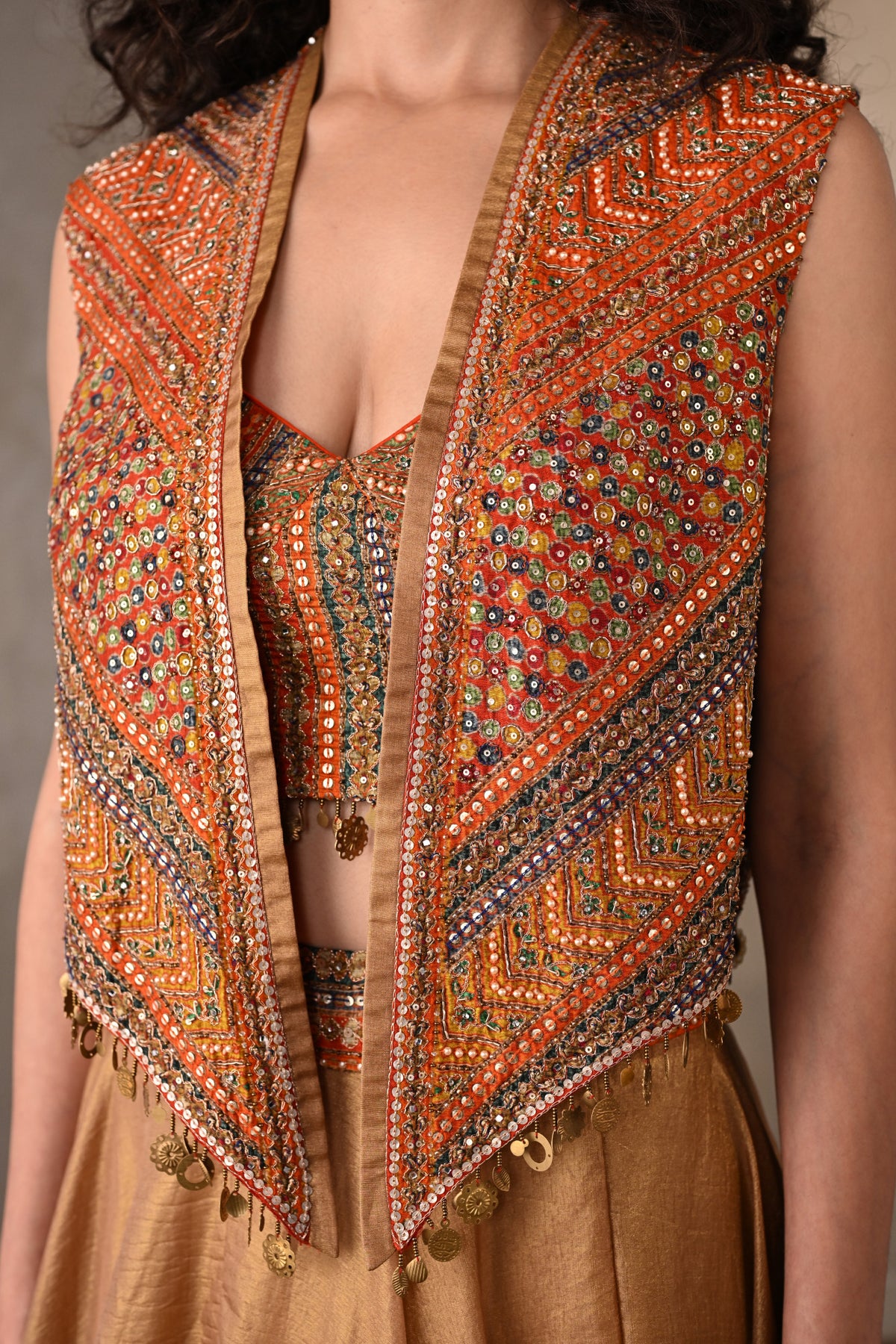 Opulent Threads Tissue Lehenga Set