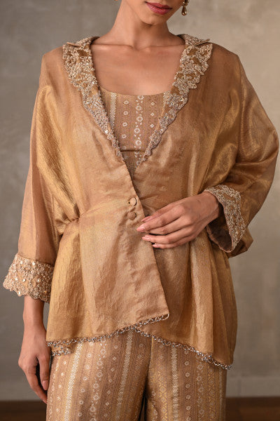 Tissue Brocade Zardose Co-Ord Set