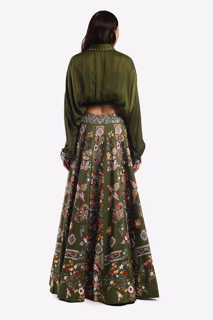 Satin Embellished Co-Ord Set