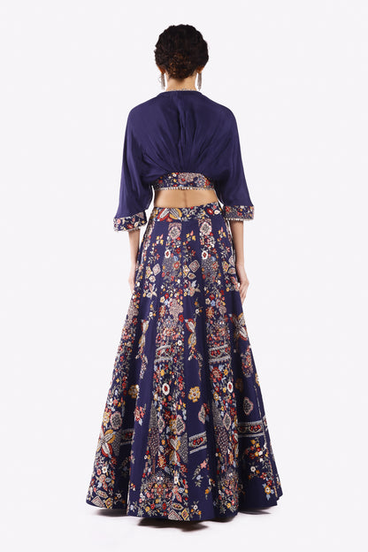 Multicolour Floral Embroidered Co-Ord